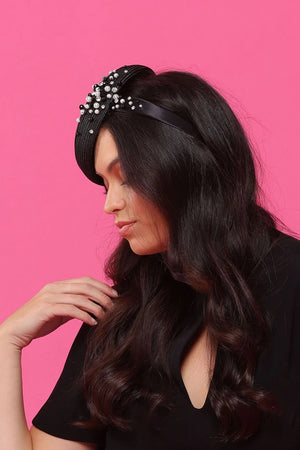 Morgan & Taylor Zora Beret Fascinator | Black