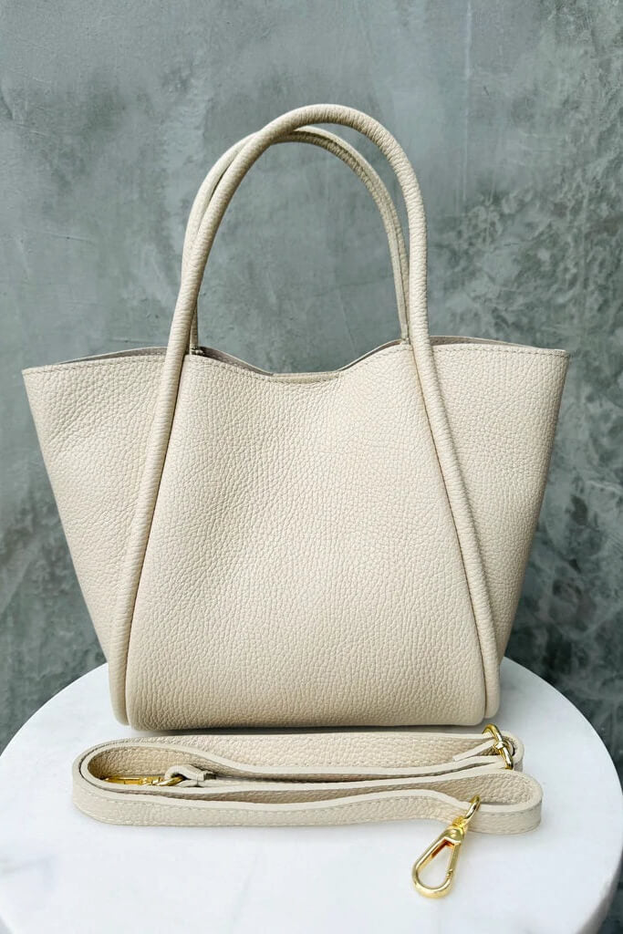 By Studio Zee Krista Bag | Cream Leather