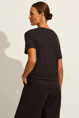 Auguste The Label Palm Classic Tee | Black