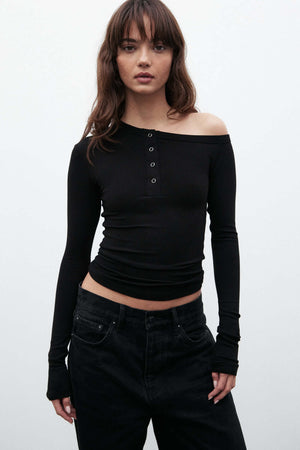 Bayse Brand Zinnia Top | Black