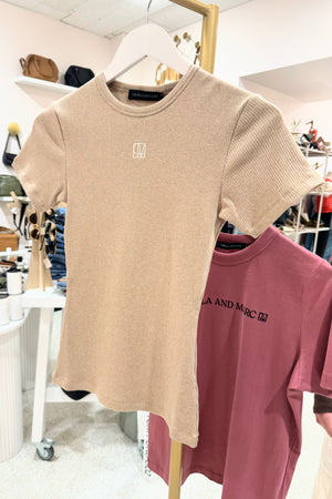 C&M Camilla & Marc Nora Fitted Tee | Almond Marle