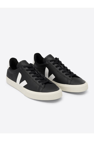 VEJA Campo Leather Trainer | Black/White