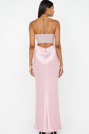 Bec + Bridge Halle Strapless Dress | Dusty Pink