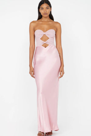 Bec + Bridge Halle Strapless Dress | Dusty Pink