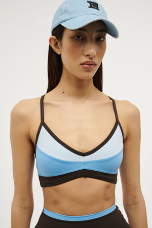 P.E Nation Overland 2 Sports Bra | Ethereal Blue