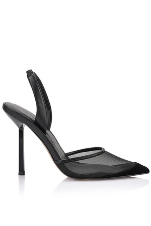 Lana Wilkinson Harley Slingback Heel | Black Mesh