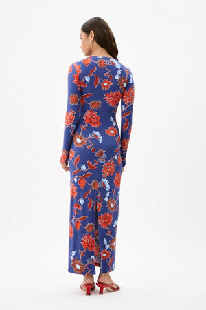 ROAME. Bazaar Dress | Cactus Bloom Indigo