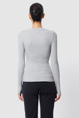 Mossman The Brooklyn Top | Grey Marle