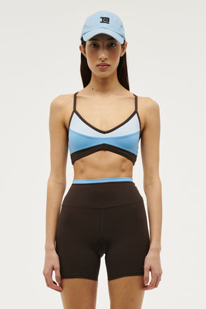 P.E Nation Overland 2 Sports Bra | Ethereal Blue