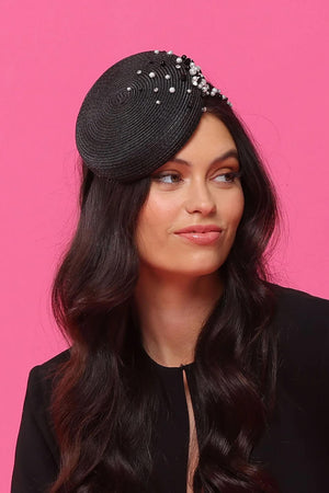 Morgan & Taylor Zora Beret Fascinator | Black