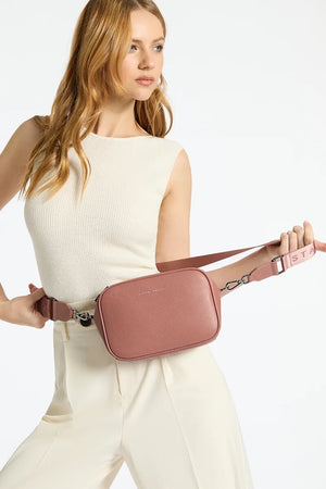 Status Anxiety Plunder With Webbed Strap Bag | Dusty Rose