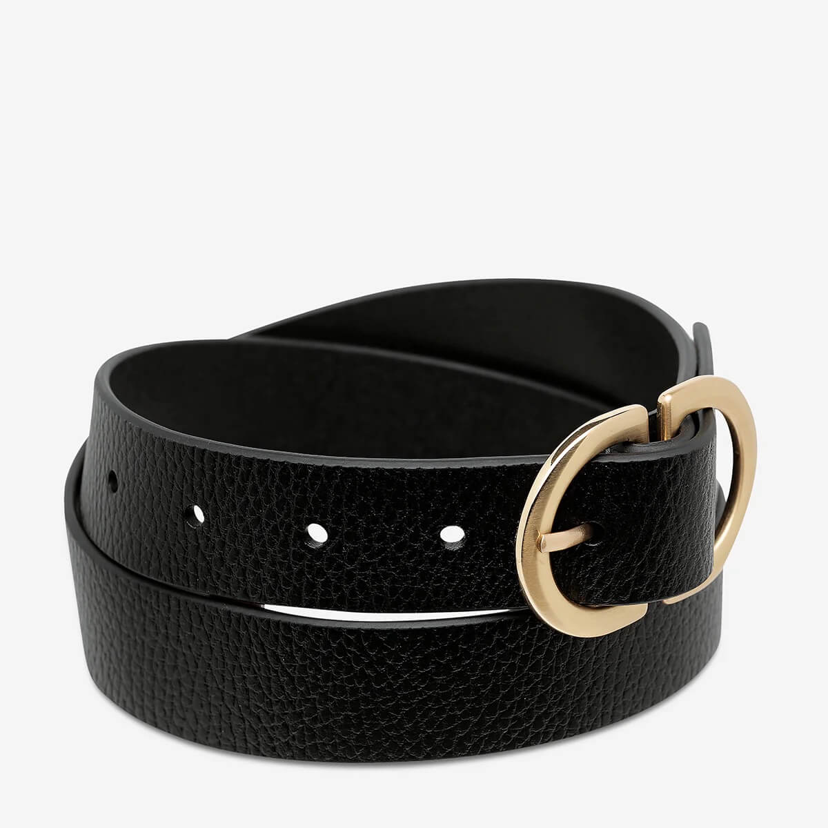 Status Anxiety In Reverse Belt | Black/Gold