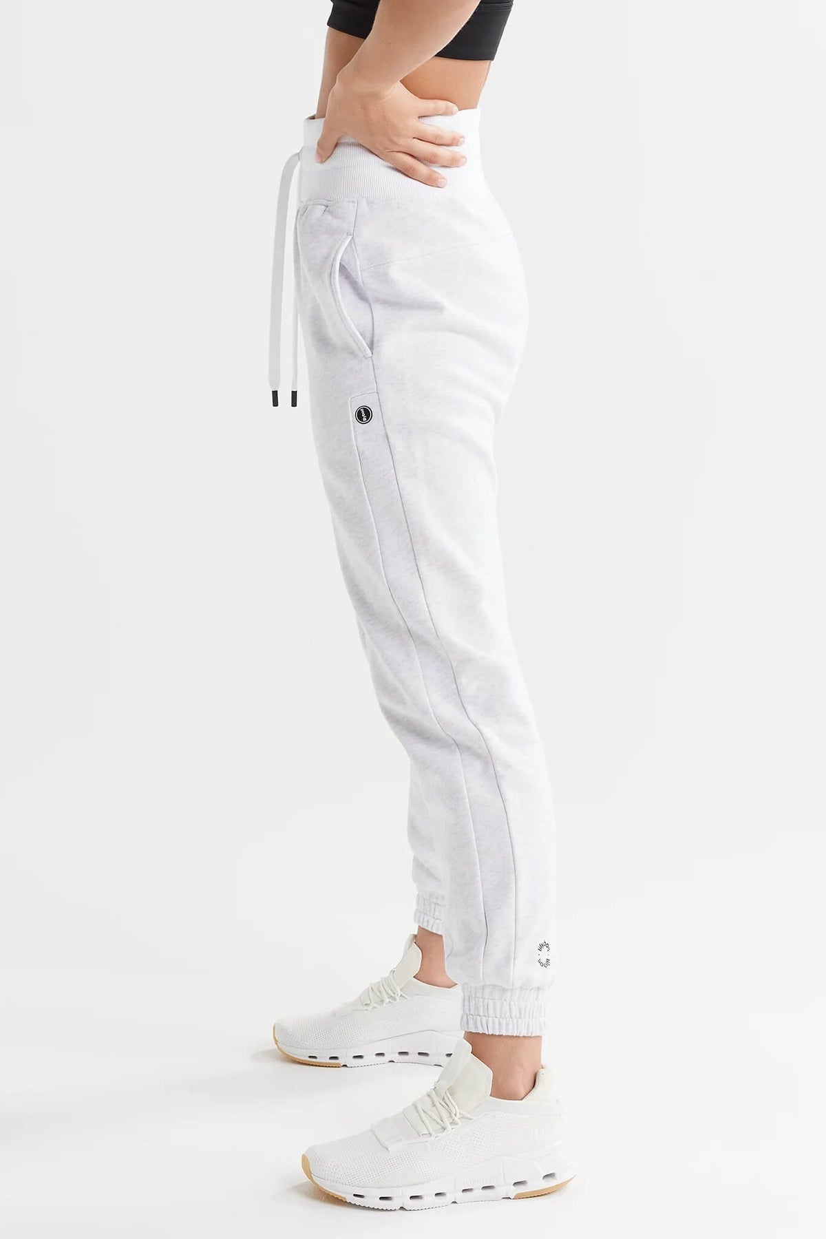 White Oversized Joggers - Erica  Long running pants, Fashion pants,  Sweaters and leggings