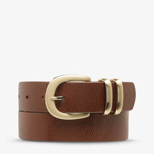 Status Anxiety Let It Be Belt | Tan/Gold