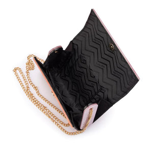 Olga Berg Stacer Acrylic Clutch | Blush