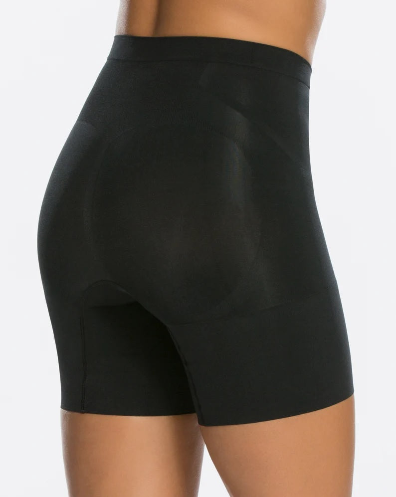 Womens SPANX very black OnCore Mid-Thigh Shorts
