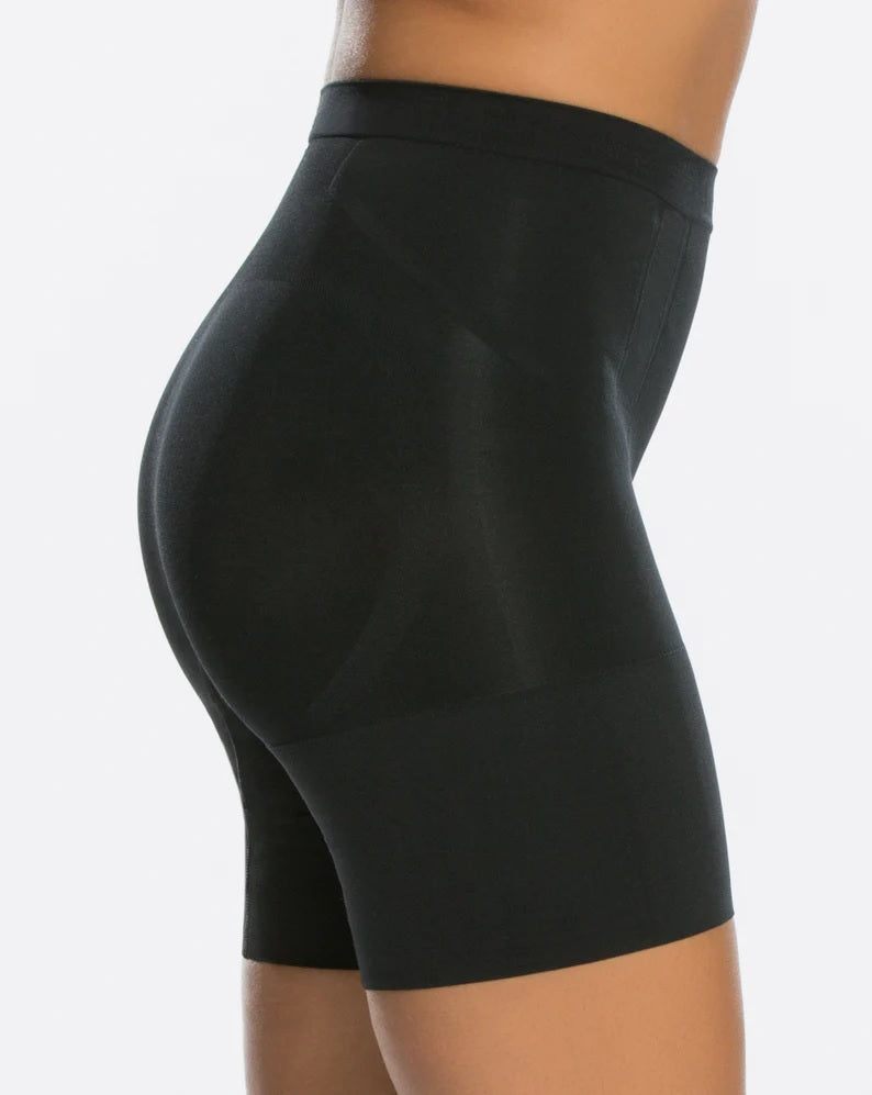 Womens SPANX black OnCore Mid-Thigh Bodysuit