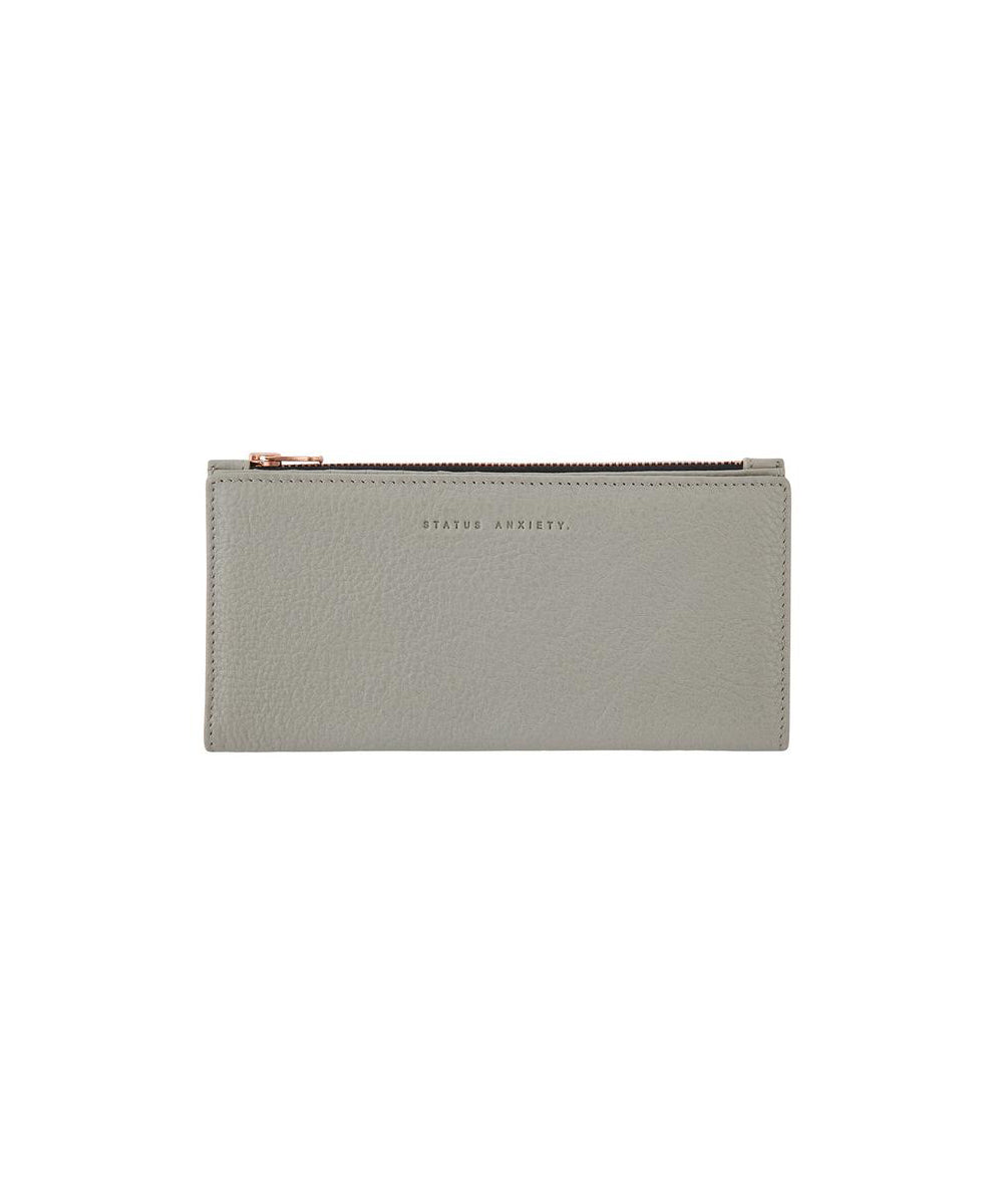 Status Anxiety In The Beginning Wallet Light Grey - Fifi & Annie
