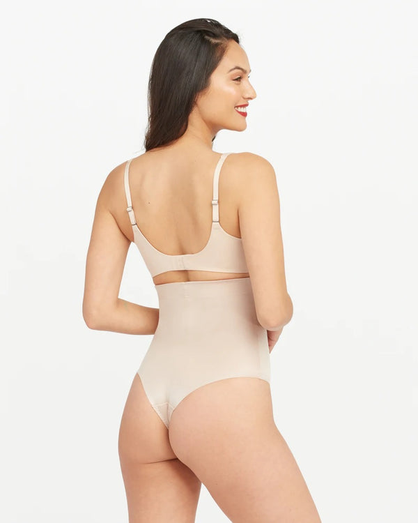 Spanx Women's Suit Your Fancy High-Waist Thong Champagne Beige Extra Large  NWT 
