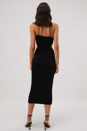 Misha Zeke Slinky Jersey Dress Black